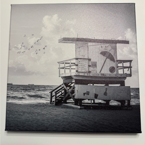 Black and White Coastal Canvas Art Set - Picture 2 of 5